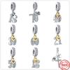 New 13 15 18 21 30 40 50 60 70 Th Pendant Dangle Charm Fine Beads Fit Original Pendant Charms Silver 925 Bracelet Jewelry