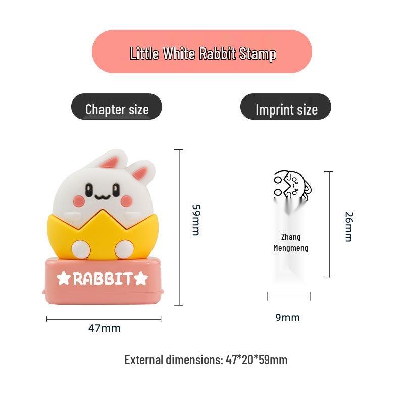 Eco-friendly Cartoon Name Stamp & Waterproof Name Stickers for Kids' School Uniforms & Clothing