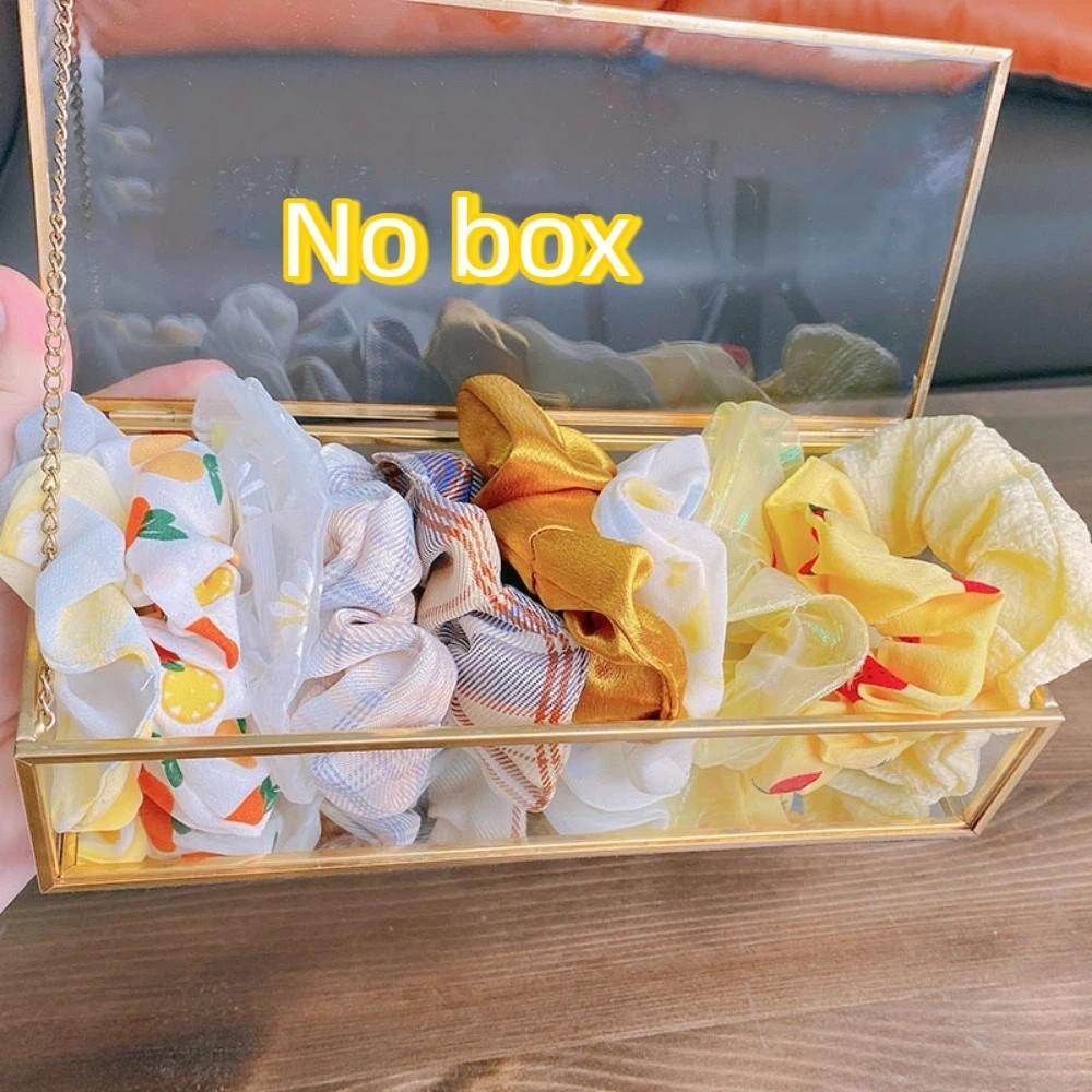 10Pcs Plaid Pattern Hair Scrunchies Cute Hair Bands Large Intestine Hair Tie For Women
