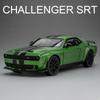 1:22 Challenger SRT Hellcat Demon Eyes Модель автомобиля Игрушка Сплав Литье под давлением Оттяни назад Суперкар Свет Звук Модели транспортных средств Подарки для детей