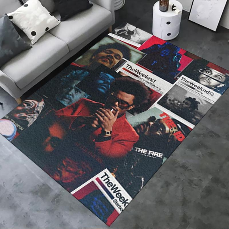Ковер The Weeknd для гостиной, спальни, дома, украшение для дивана, нескользящий коврик для детских игр