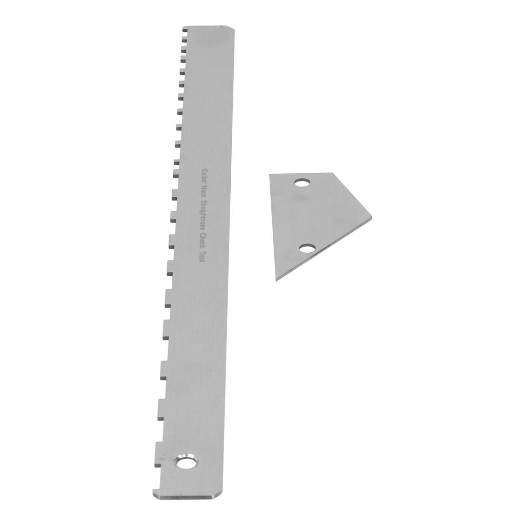 Набор линеек для грифа гитары с насечками, линейка для ладов, рокер, измеритель высоты струн, инструмент для мастеров из металла