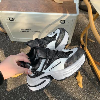 Женские кроссовки «папины» лето-осень новые на толстой подошве увеличивающие рост повседневные модные трендовые спортивные женские