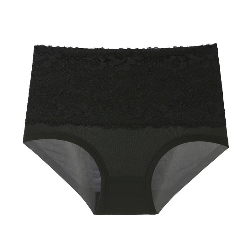 Plus Sizes 6XL High Waist Women's Panties Lace Women's Large Size Panties Solid Color High-waisted Triangle Pants Underwear Briefs