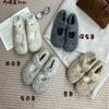 Xiaoxiangfeng Velvet Flat-soled Fluffy Shoes for Women's 2025 New Autumn and Winter Retro Round Head Versatile Soft-soled Mary Jane Cotton Shoes