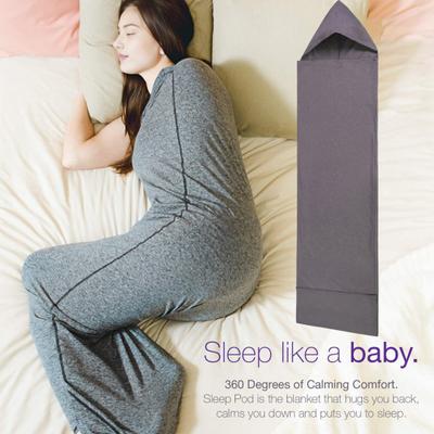 Компрессионный спальный мешок Портативная спальная пеленка с капюшоном Эластичный тонкий спальный мешок для взрослых подростков Снятие тревожности Альтернатива утяжеленным одеялам