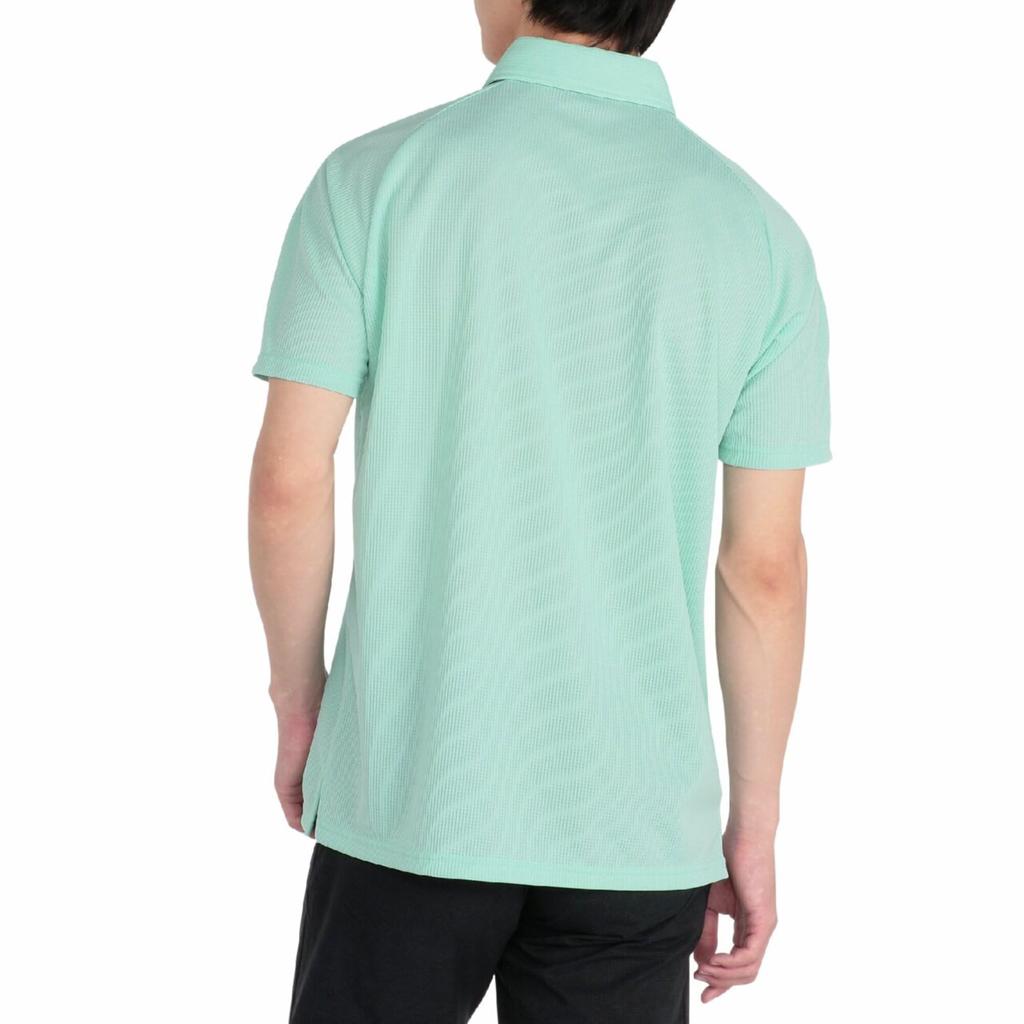 Mizuno Dry Aeroflow Collared Sustainable Golf Mint Green Men's Short-Sleeve Shirt, Moisture-Wicking, Quick-Drying, Shirt, (E2MAA017)