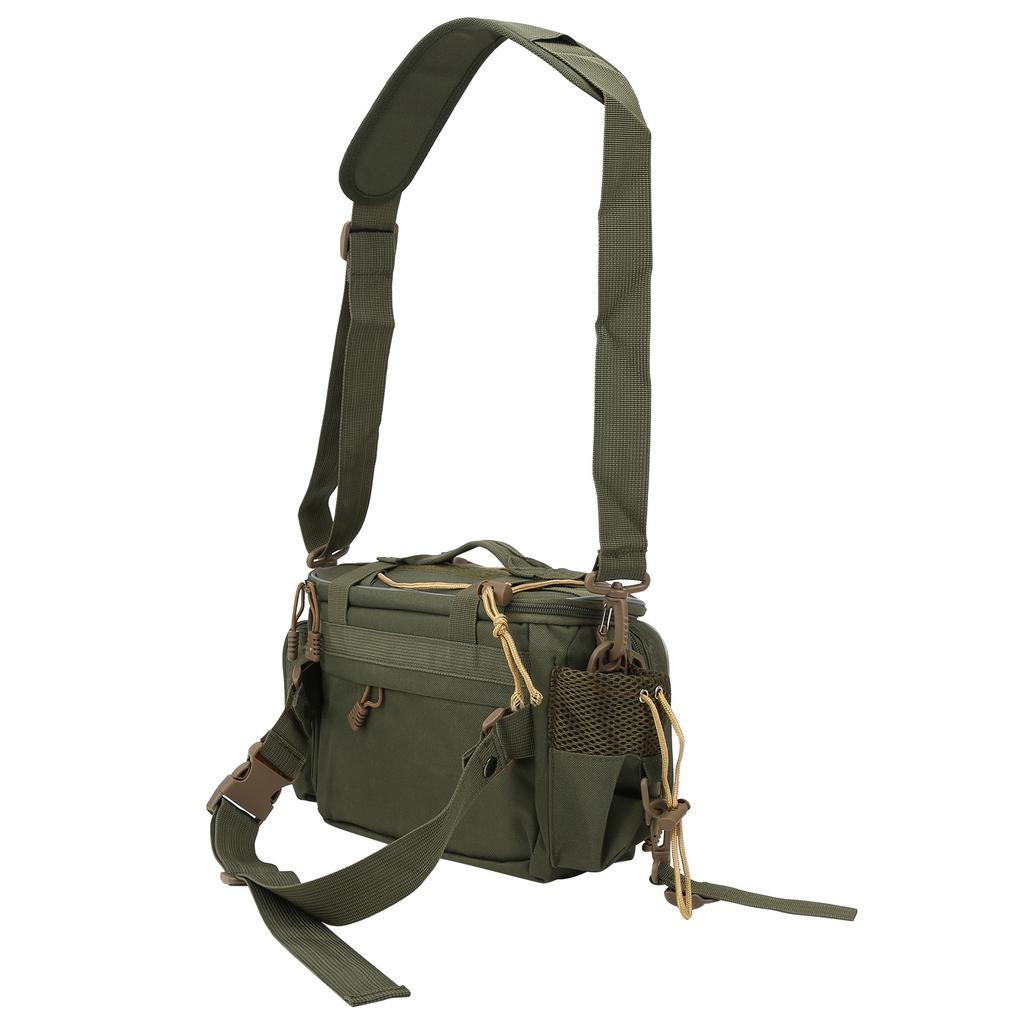 Многофункциональная водонепроницаемая рыболовная сумка из полиэстера, формованный композитный органайзер для инструментов, сумка для инструментов, армейский зеленый