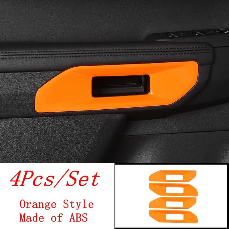 Car Handle Bowl / Start Stop Button / Central Side Panel / Air AC Vent Cover Trim ABS Accessories For Ford Ranger  2024 2025
