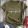 Women Summer T Shirt  Print Perfectly Short Sleeve Tees Casual   Printed  Tops