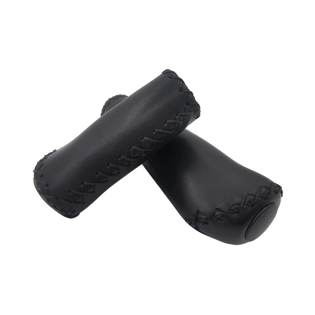 UPANBIKE Велосипедные эргономичные полиуретановые ручки руля Мягкие велосипедные грипсы для горных и шоссейных велосипедов Грипсы, накладные 22,2 мм Нескользящие (Черный/Короткий)