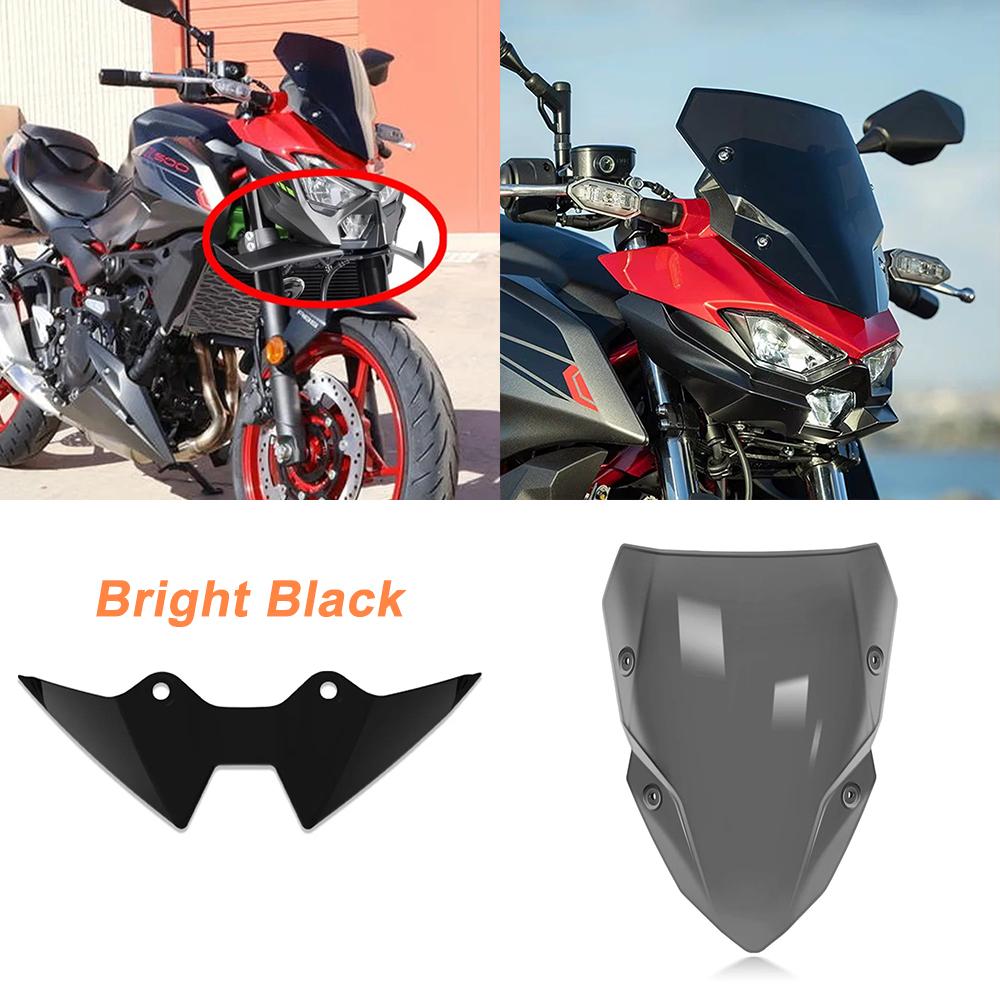 Для KAWASAKI Z500 Z 500 SE 2024 2025 Ветровое крыло Конус Аэродинамика Обтекатель Крылышки Z500 SE Мотоцикл Передний спойлер-губа