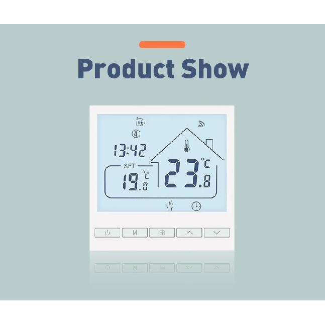 Beok Tuya Wifi Thermostat For Gas Boiler Warm Floor Heating Digital Temperature Controller Works With Alexa Google Home