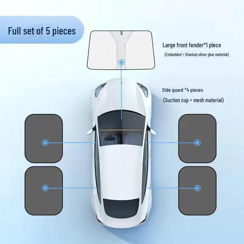 Летний лазерный солнцезащитный козырек для автомобиля: Теплоизоляционная панель лобового стекла