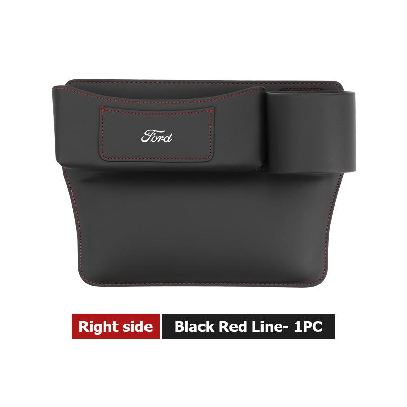 Leather Car Seat Gap Water Cup Holder Box Storage Bag For Ford Escape Ecosport Fusion Explorer Expedition Taurus