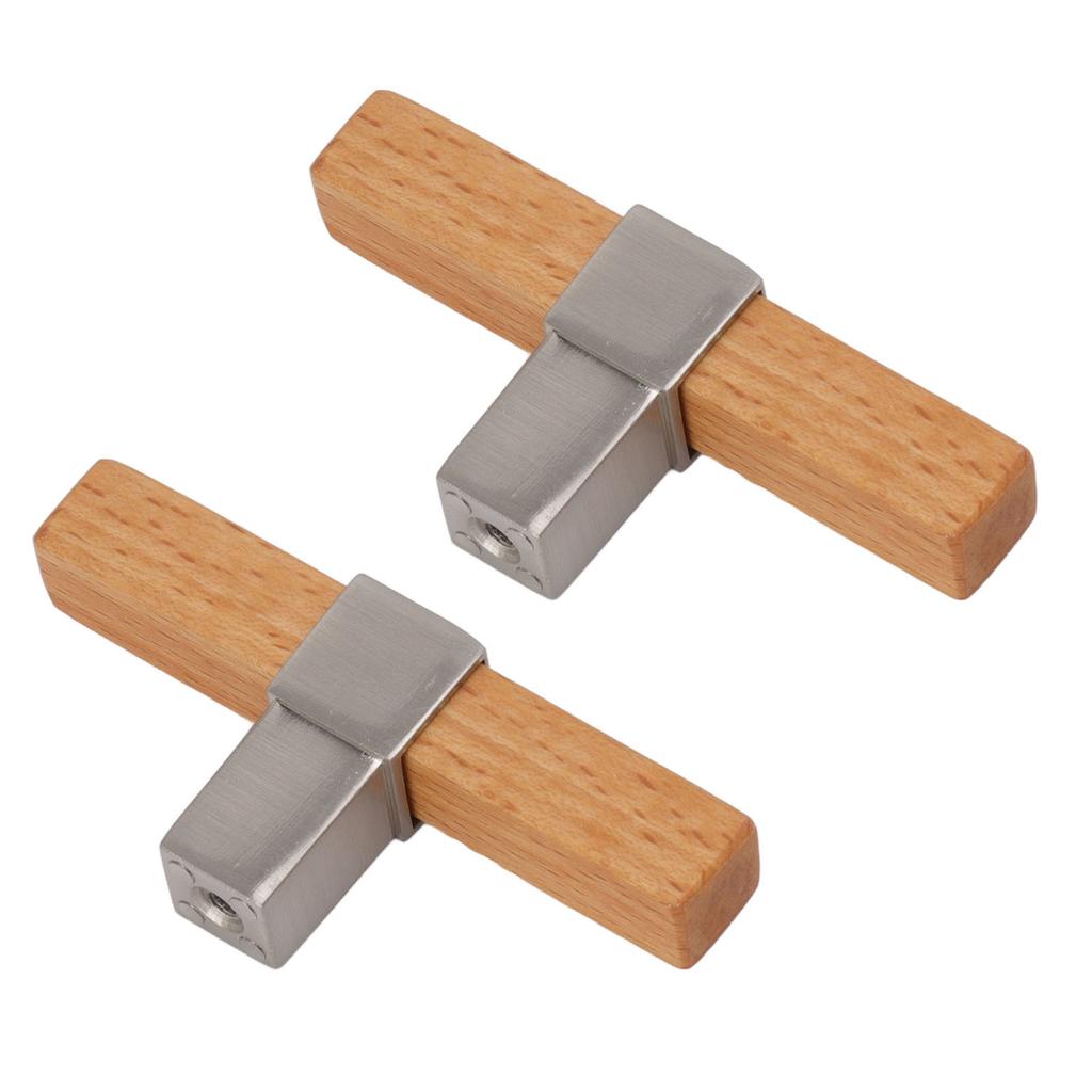 2 шт. Деревянные мебельные ручки Одно отверстие Ручка-кнопка для кухонного ящика, шкафа, кладовки