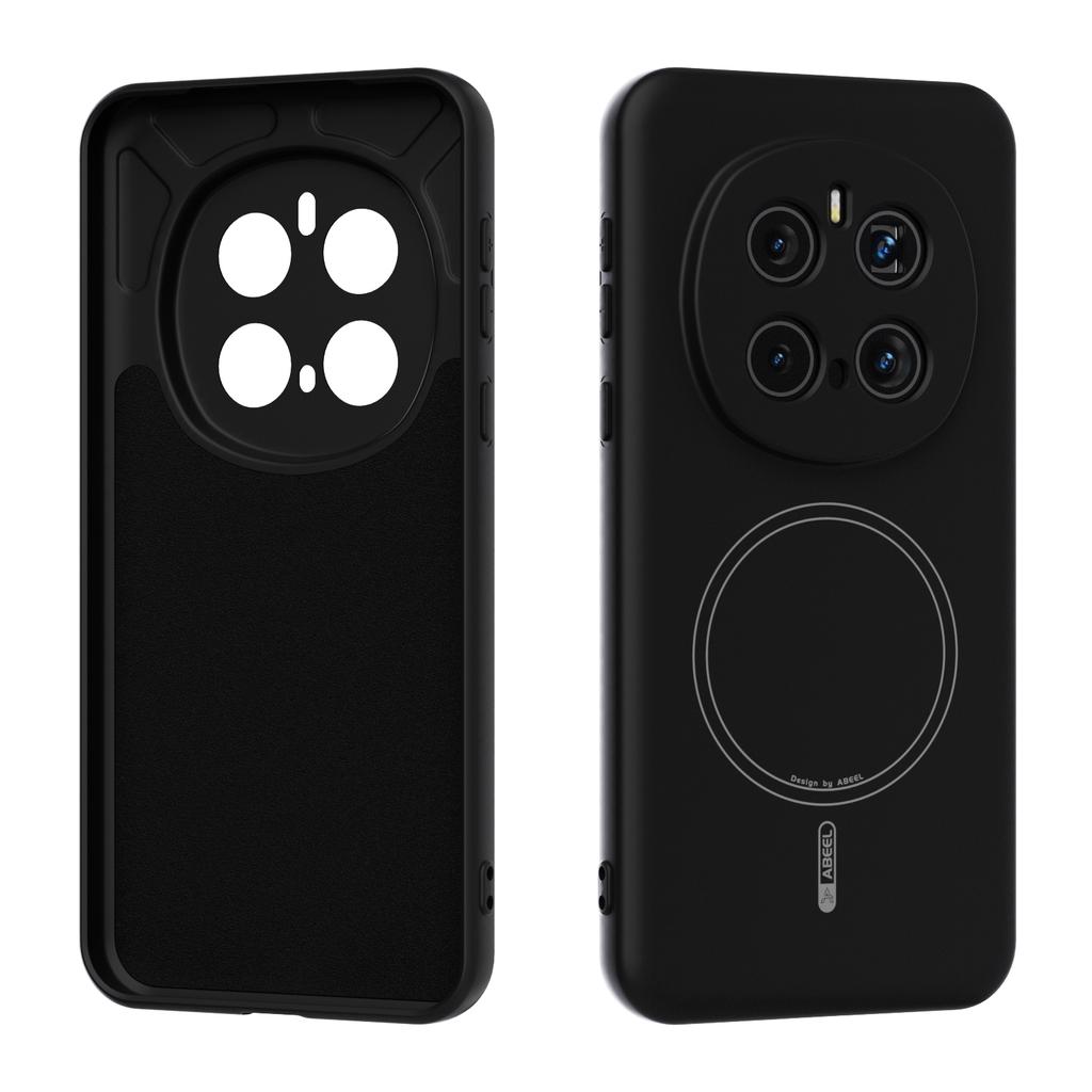 ABEEL For Honor Magic7 Pro 5G Magnetic Case Skin Touch Liquid Silicone Phone Back Cover
