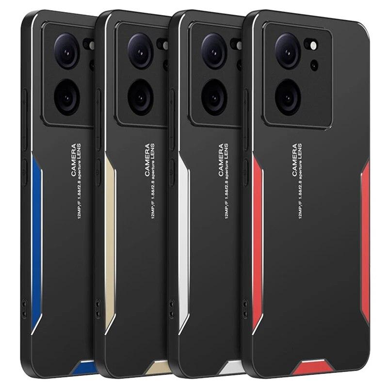 Металлический чехол из алюминиевого сплава для Xiaomi Redmi 13C 13 C 12C 12 4G, матовый чехол, силиконовый противоударный защитный жесткий чехол для телефона Poco C65 C 65 X5 Pro
