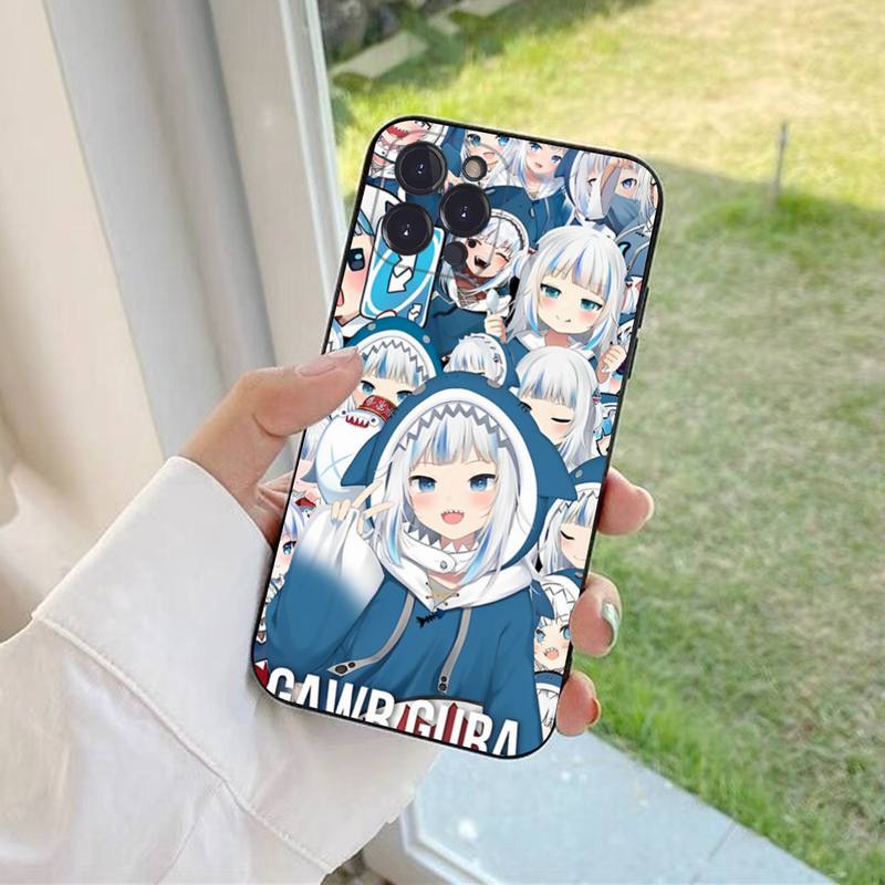 Чехол для телефона YNDFCNB Gawr Gura для iPhone 6 7 8 Plus 11 12 13 14 Pro SE 2020 MAX Mini X XS XR, задняя крышка Funda