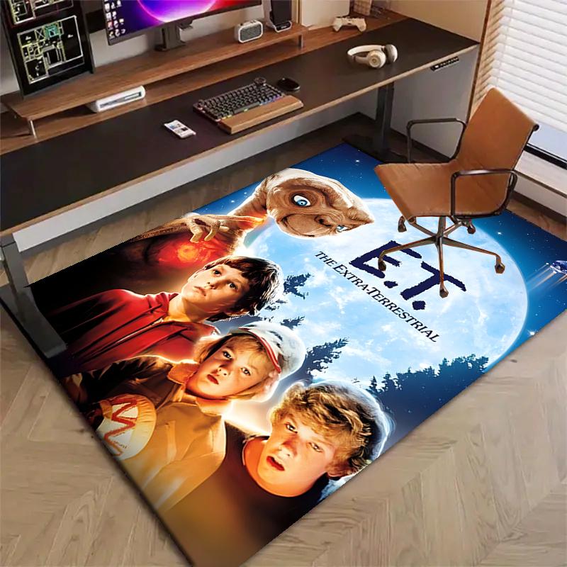 1pc E-ET2 Design Printed Area Rug Carpet for Bedroom Living Room Home Decor Rugs Mat Non Slip Mat Rug for Bedside