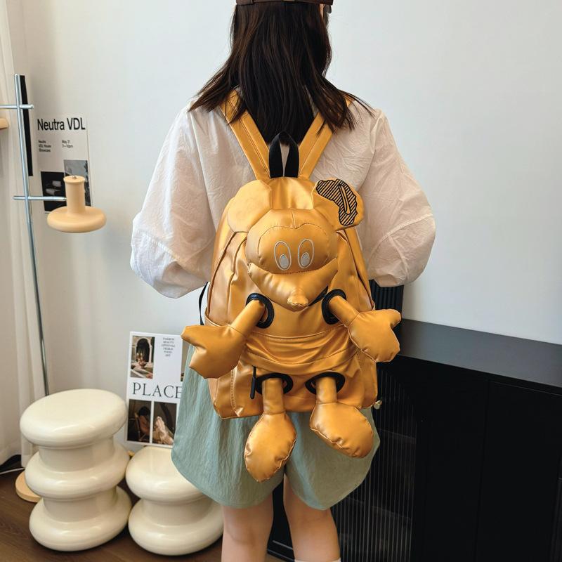 Яркая сумка-рюкзак с Микки, Женский дорожный рюкзак, Студенческий рюкзак, Повседневный рюкзак для студента колледжа