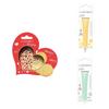 Heart Embossed Biscuit Kit + 2 Pastel Yellow and Water Green Chocolate Pens