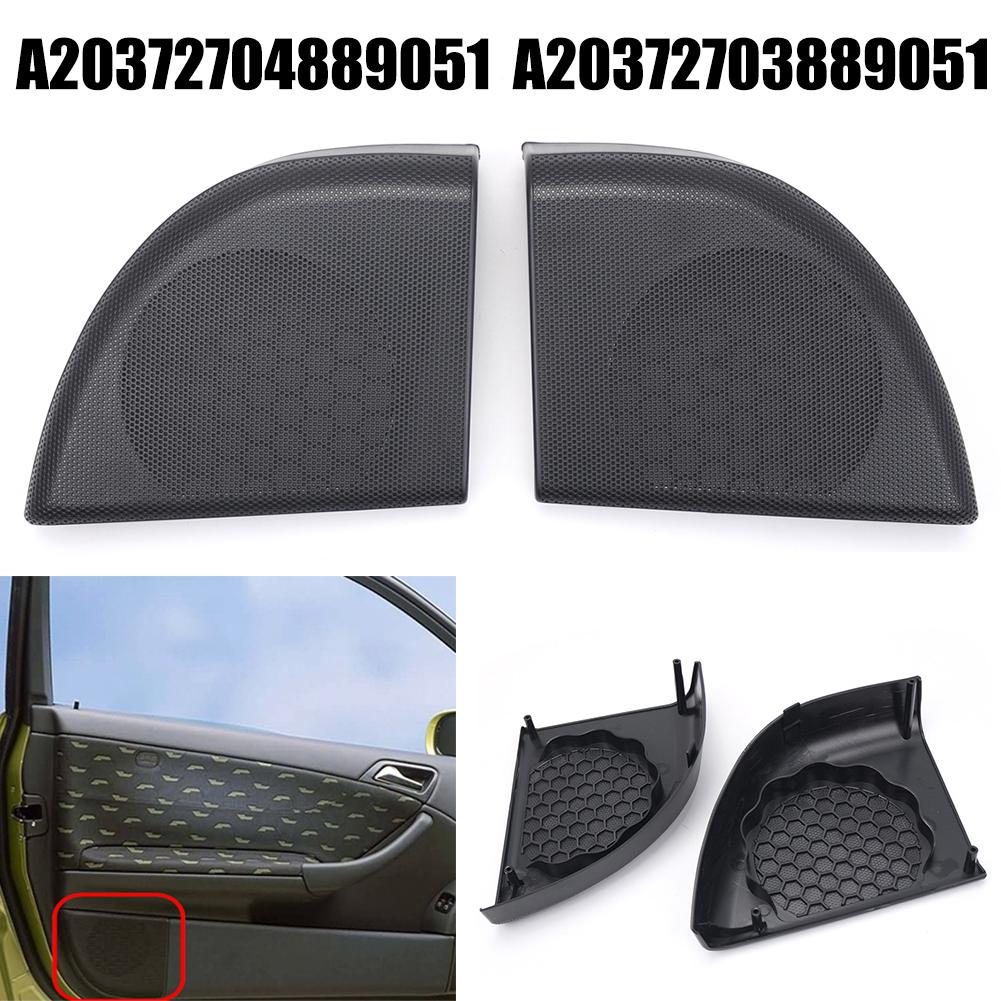 Left + Right Hand Door Speaker Cover For Mercedes- Benz- CL203 C Class Coupe Direct Installation Wear-resistant Car Accessories