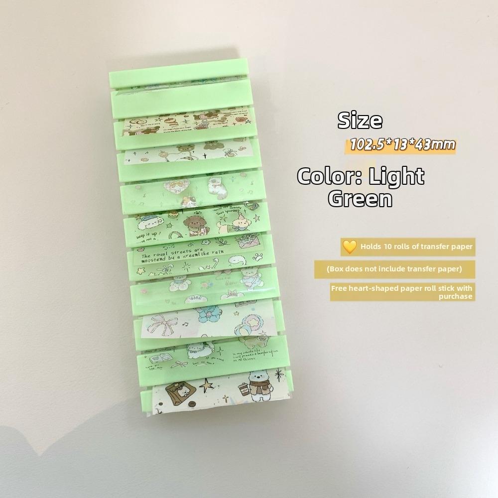 Colorful Nail Foils Storage Box 3D Foil Storage Box Nail Transfer Paper Storage Box Salon Use