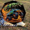 1PC Dinosaur Truck Umbrella-8-Rib Reinforced Portable Folding Travel Suitable for All Seasons Outdoor Daily Use  -J0376