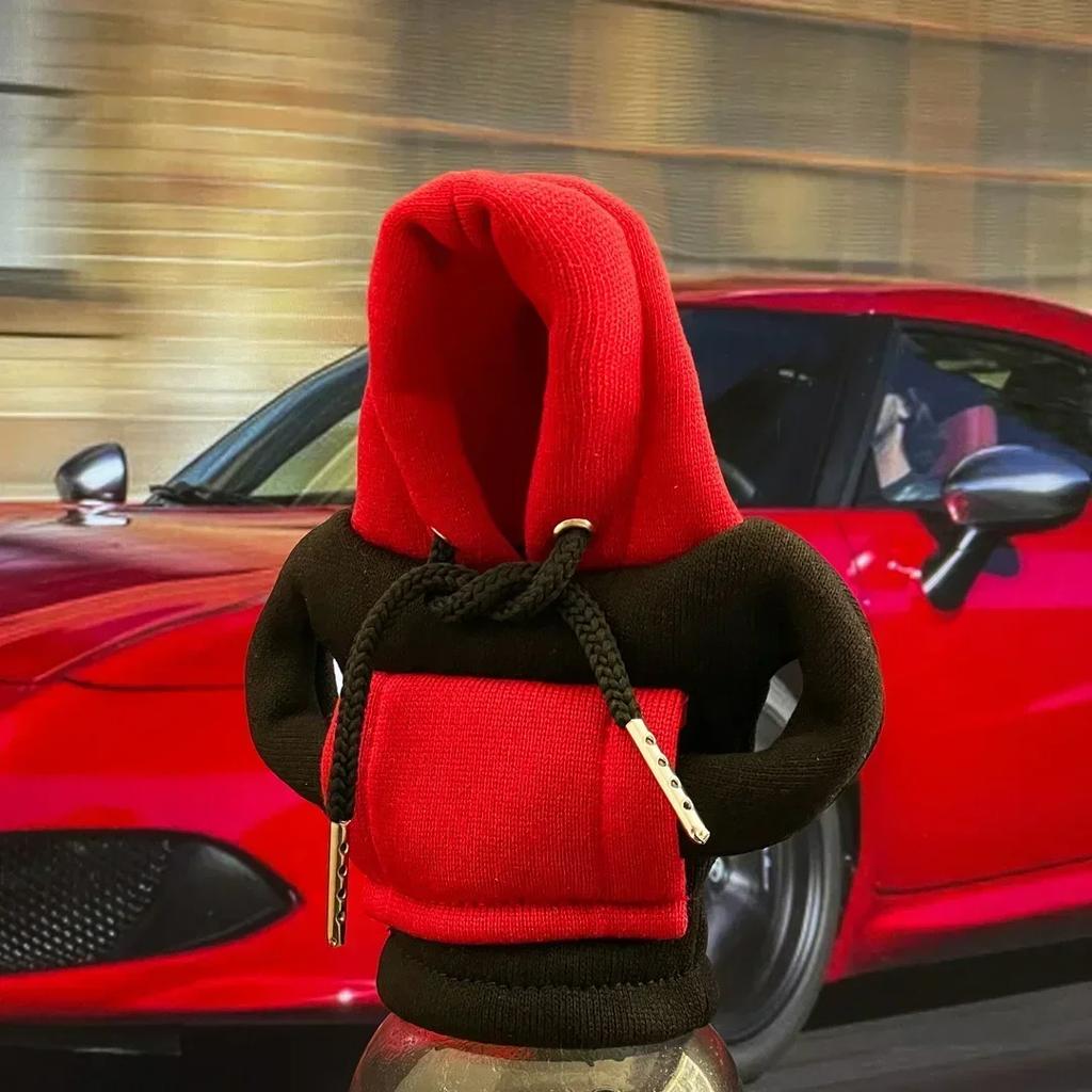 New Car Fashion Hoodie Car Shift Knob Cover Manual Handle Gear Lever Decoration Hoodie Cover Auto Car Interior Accessories