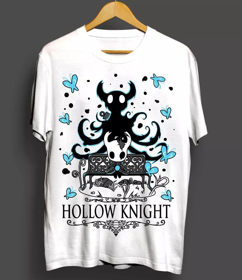 Унисекс Игровая футболка Hollow Knight Инди Девушка Топ Лучшие Подарки Футболка Белая Унисекс Футболка