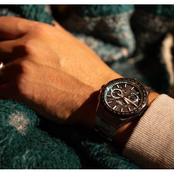Casio Мужские часы OCEANUS OCW-T6000A-1AJF [OCEANUS Classic Line] круглые, серебристые, с многоиндексным аналоговым циферблатом