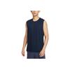 Quick-Dry Training Split Hem Lightweight Comfortable Crew Neck Solid Color Sleeveless Tank Top Men Tops Black CZ1185-451