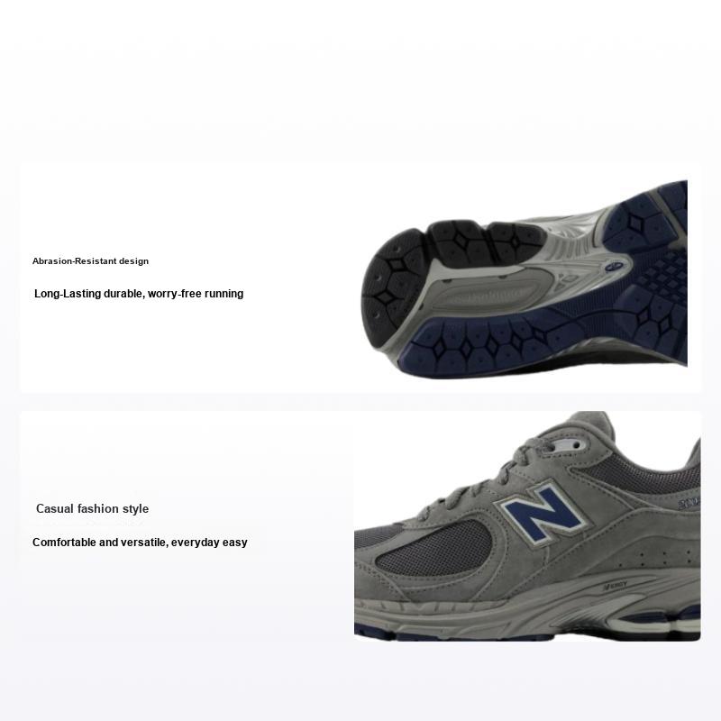 New Balance Nb 2002R Мягкие, удобные, прочные низкие беговые кроссовки, унисекс, серые U2002REC