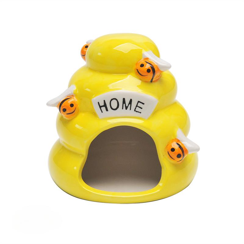 Новый Four Seasons Universal Forest Tree Stump Mushroom Hamster Nest Creative Hamster Ceramic Nest Cool Sleeping Nest for Pets