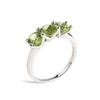 Classic Natural Peridot Round 6.0mm Ring Real Gemstones 925 Sterling Silver Fine Jewelry for Ladie's Birthday Anniversary Gifts