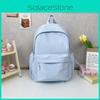 Minimalist Solid Color Girls Rucksack With Polyester Lining And Large Capacity For University Students