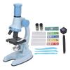 Kids Microscope Set Clear Image Source Science Educational Magnifier Toy with LED Light Blue