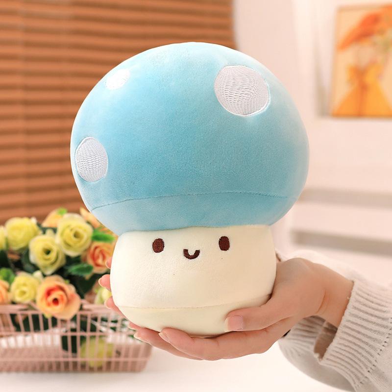Cartoon Cute Expression Little Mushroom Doll Plush Toy Red Mushroom Doll Girl Bag Keychain Pendant