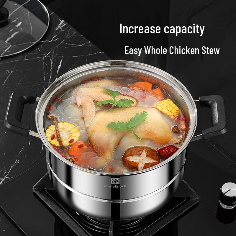 WMM 28cm Stainless Steel 2-Layer Steamer Pot