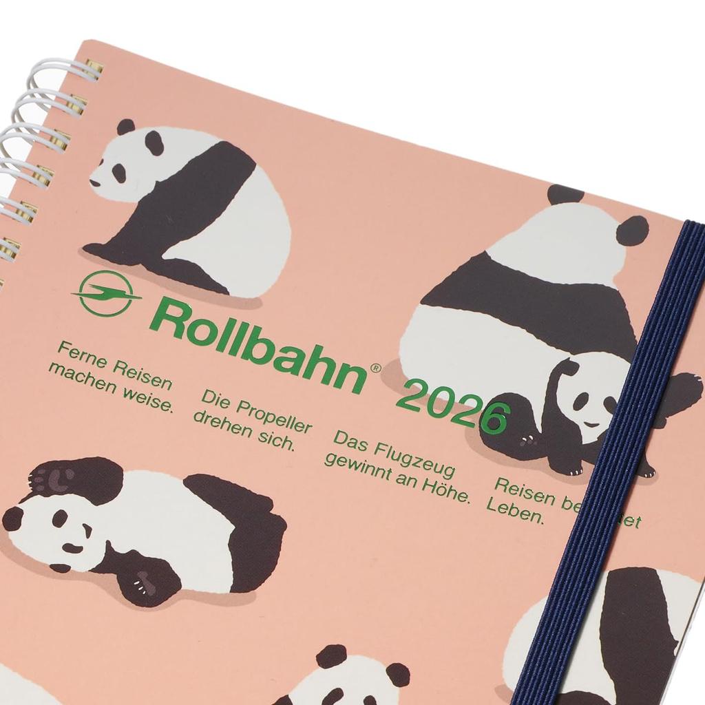 [Ежедневник Delfonics, издание 2026 / Начало с октября 2025 г.] Rollbahn Animal A5 Ежемесячный планировщик (Светло-розовый)