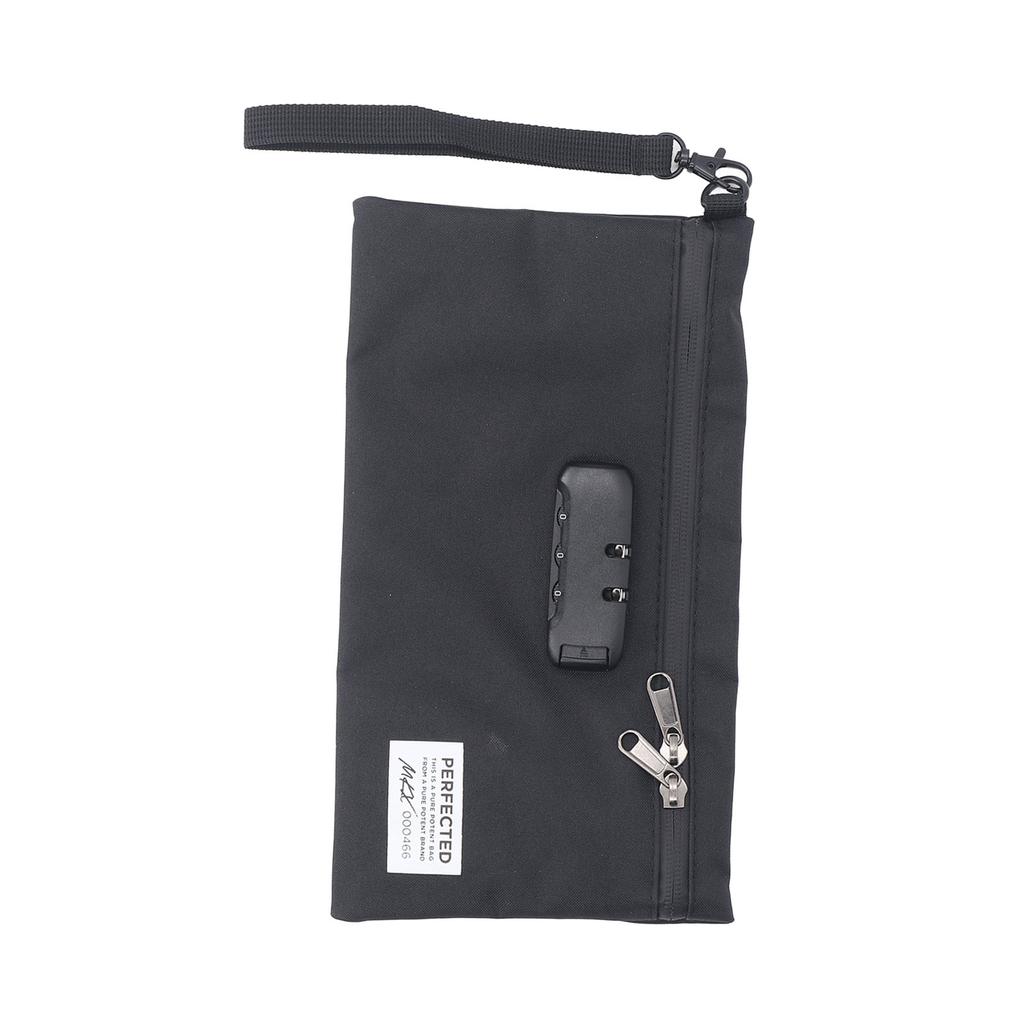 Smell Proof Bags PVC Activated Carbon Odors Absorbing Odorless Storage Pouch Scent Proof Container with Combination Lock