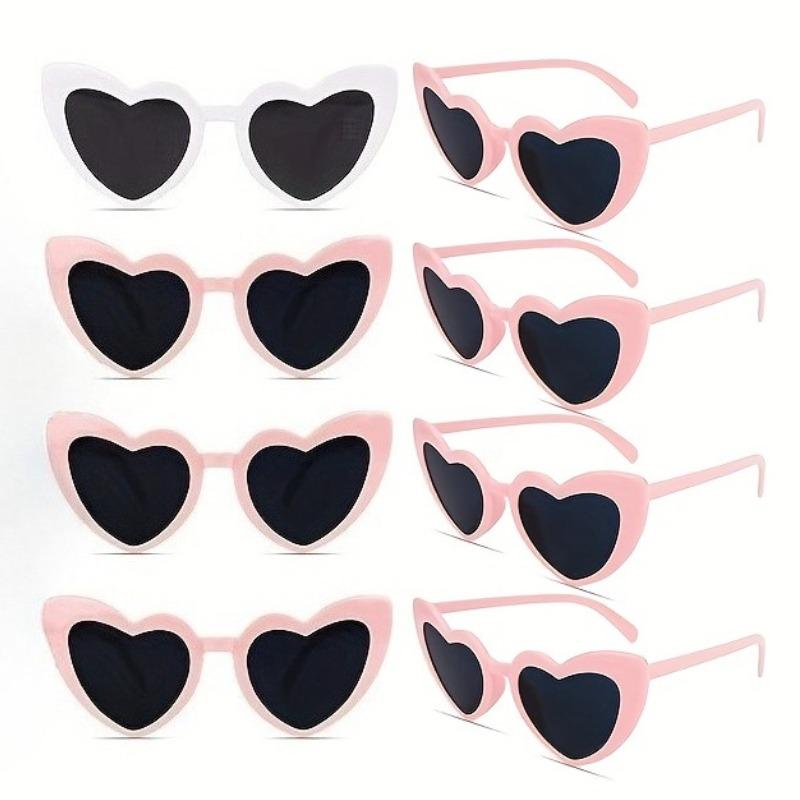 8 ШТ. Свадебные бокалы для подружек невесты и свадебной вечеринки, оправа в форме сердца, идеально подходят для вечеринок для одиноких, свадебных вечеринок