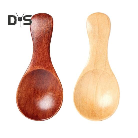Heat Resistant Mini Spoon Food Grade Wood Condiment Seasoning Sugar Mini Spoon