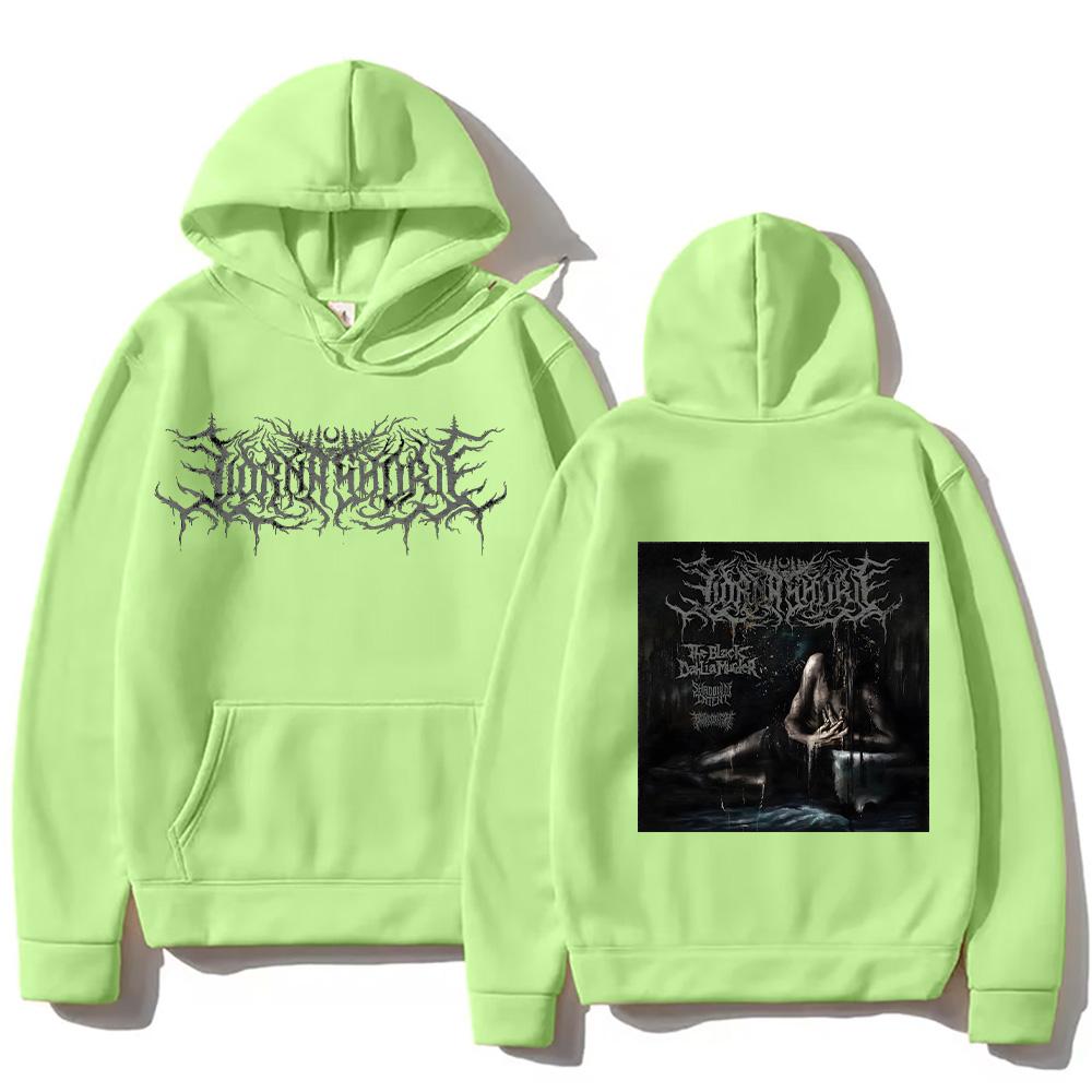 Lorna Shore IFTEFWM Обложка Пуловер Толстовка с капюшоном Мужская Женская Винтажная Металлическая Уличная одежда с карманом Свободные Пуловеры Повседневные