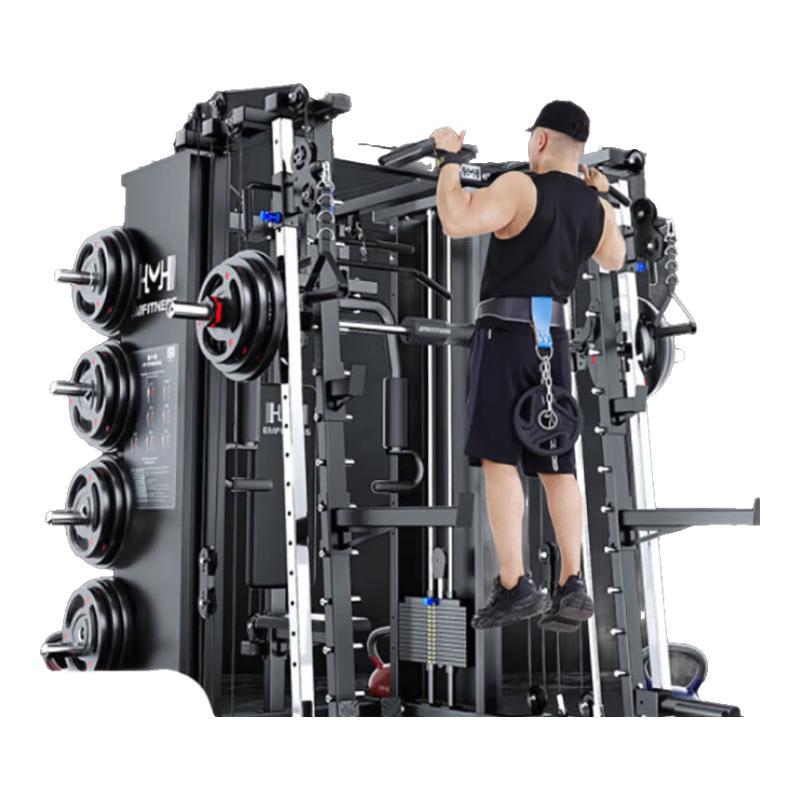 Integrated Smith Machine Multi-Functional Home Gym