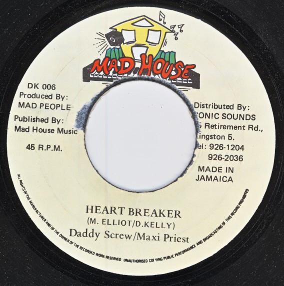 7inch Record DADDY SCREW / MAXI PRIEST / DON YUT - Heart Breaker / Yuh Own Di Man NONE Mad House 1994 Jamaica Reggae, Ska & Dub Used