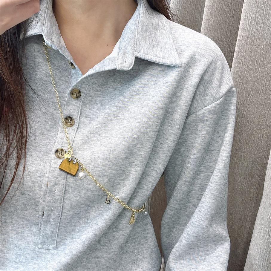 Универсальное ожерелье и цепочка на талию из натурального камня 2024 года: Высококлассный, уникальный стиль