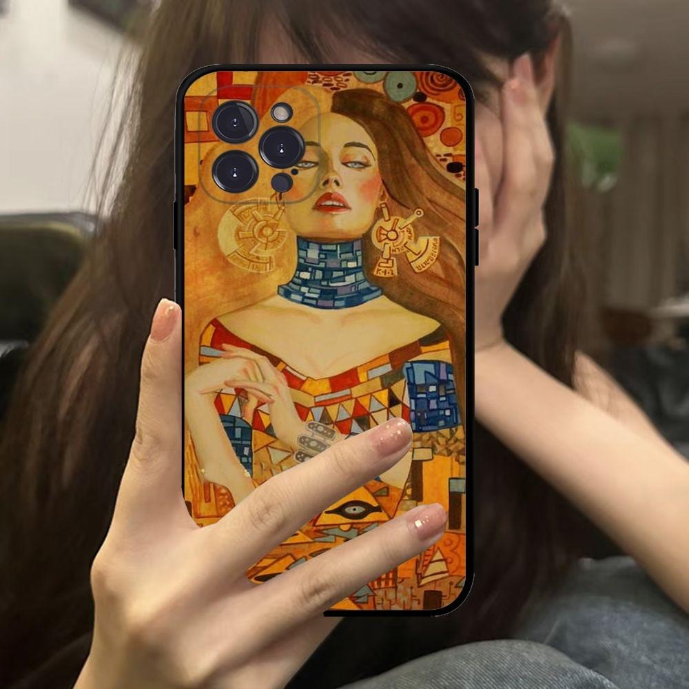 Чехол для телефона Гюстав Климт Портреты для IPhone 16 15 14 13 12 Mini 11 Pro XS Max X XR SE 6 7 8 Plus Мягкий силиконовый чехол