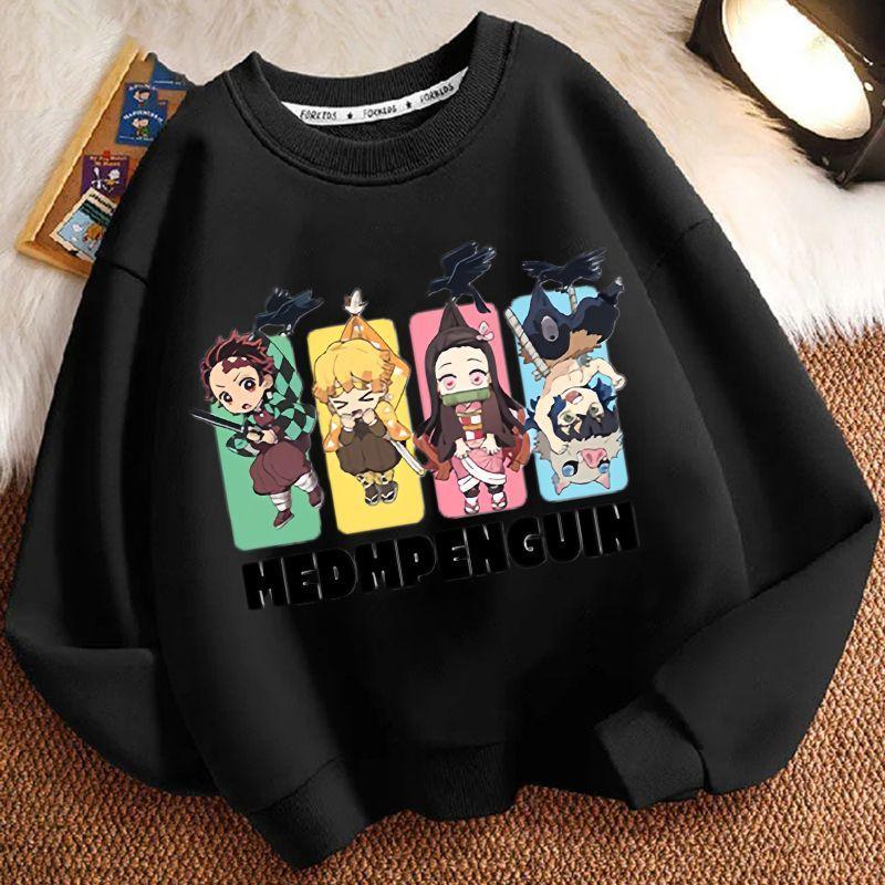 Children's Fashion Demon Slayer Hoodie, Spring and Autumn Boys' and Girls' Casual Jacket